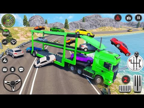 Offroad Car Transporter Truck Driving 3D - Cargo Trailer Truck Parking Simulator - Android GamePlay