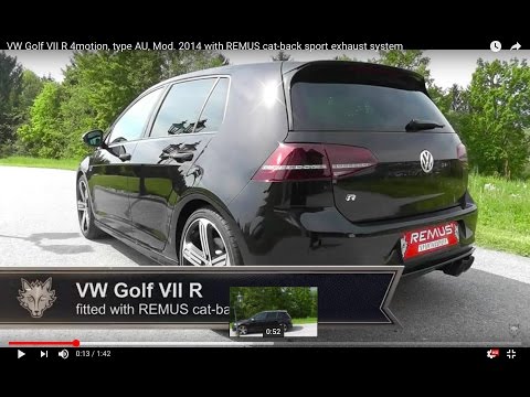VW Golf VII R MK7 REMUS cat back sport exhaust system Motech Performance