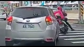 【車禍影片】三寶對決（2023.11.29 桃園市楊梅區楊梅車站