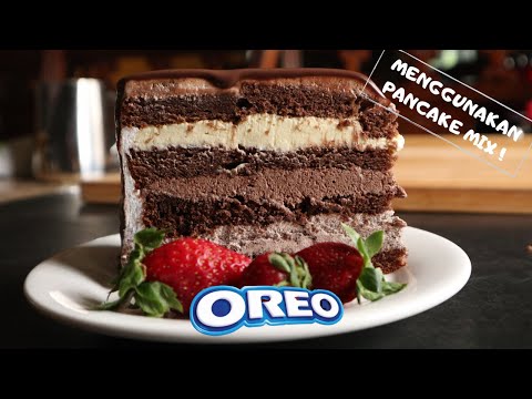 CHOCOLATE INDULGENCE CAKE RECIPE | Menggunakan Biskut Oreo Ala Rumahan
