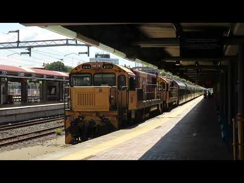 the Spirit of the Outback train, in Brisbane. John Coyle video.