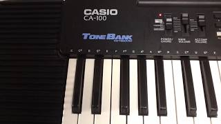 Video thumbnail for CASIO CA-100 Music Keyboard - 49 Key Piano - Old school 1980's by MR. SILVARADO