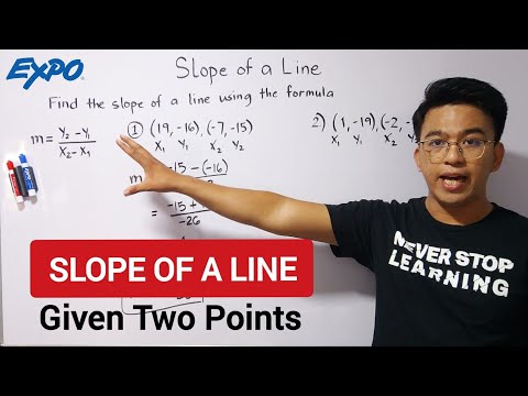 How to Find the Slope of a Line Given Two Points?