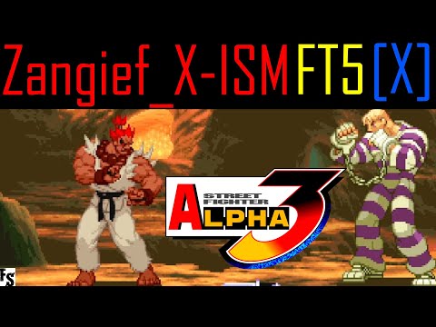 Street Fighter Alpha 3 - Zangief_X-ISM [Akuma/Dhalsim] vs [X] [Cody/Sakura/Adon] (Fightcade FT5)