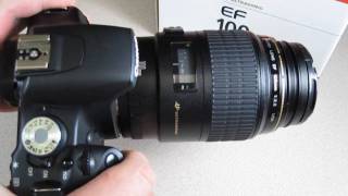 Video thumbnail for Canon EF 100mm F/2.8 Macro USM - Quick look by nate42nd