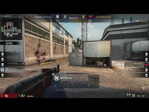 Envyus XMS 1v3 CLUTCH vs Hellraisers Cache @ ESL PRO LEAGUE SEASON 6