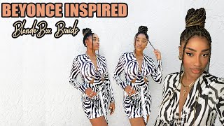 BEYONCE Inspired OMBRE BLONDE BRAIDS tutorial | cassiekaygee