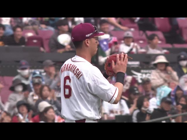 【5回表】好守で躍動!! イーグルス・村林一輝 三遊間に抜けそうな痛烈な打球をダイビングキャッチ!! 2025年5月14日 東北楽天ゴールデンイーグルス 対 千葉ロッテマリーンズ