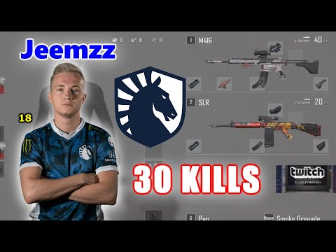 Team Liquid Jeemzz, ibiza & mxey - 30 KILLS - M416+SLR - Liquid Trio - PUBG