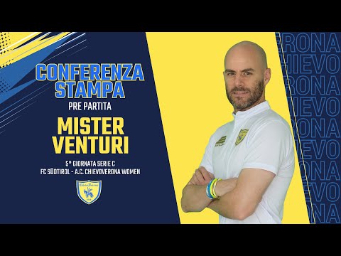 INTERVISTA PRE PARTITA || SUDTIROL - CHIEVOVERONA WOMEN | MISTER VENTURI | 5a giornata Serie C