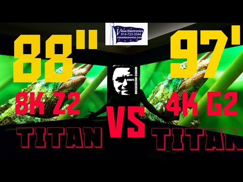 97" G2 VS 88" Z2!! LG OLED TITAN VS TITAN! BATTLE OF THE BEST TV'S IN THE WORLD! 4K VS 8K!