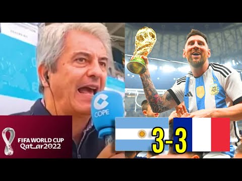 Argentina CAMPEONA del mundo | Así narró Manolo Lama el Argentina 3-3 Francia | Tiempo de Juego COPE
