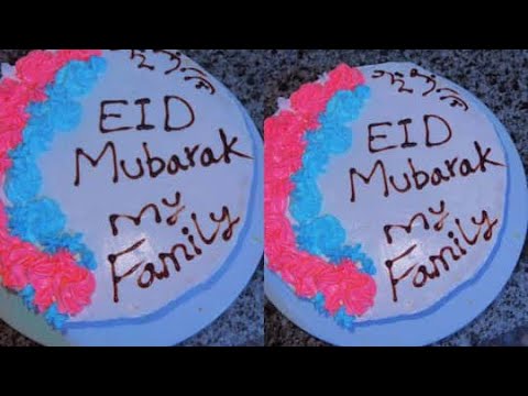 Eid cakes vanilla sponge and easy decoration