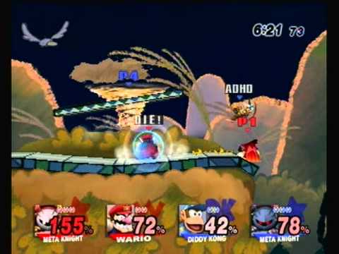 CoT5 - Doubles Bracket: Nairo (MK) & Ally (Wario) vs. ADHD (Diddy Kong) & M2K (MK) WF - SSBB - SSBB