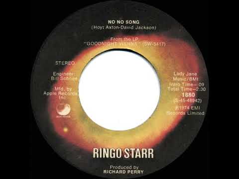1975 HITS ARCHIVE: No No Song - Ringo Starr (a #1 record--stereo 45)