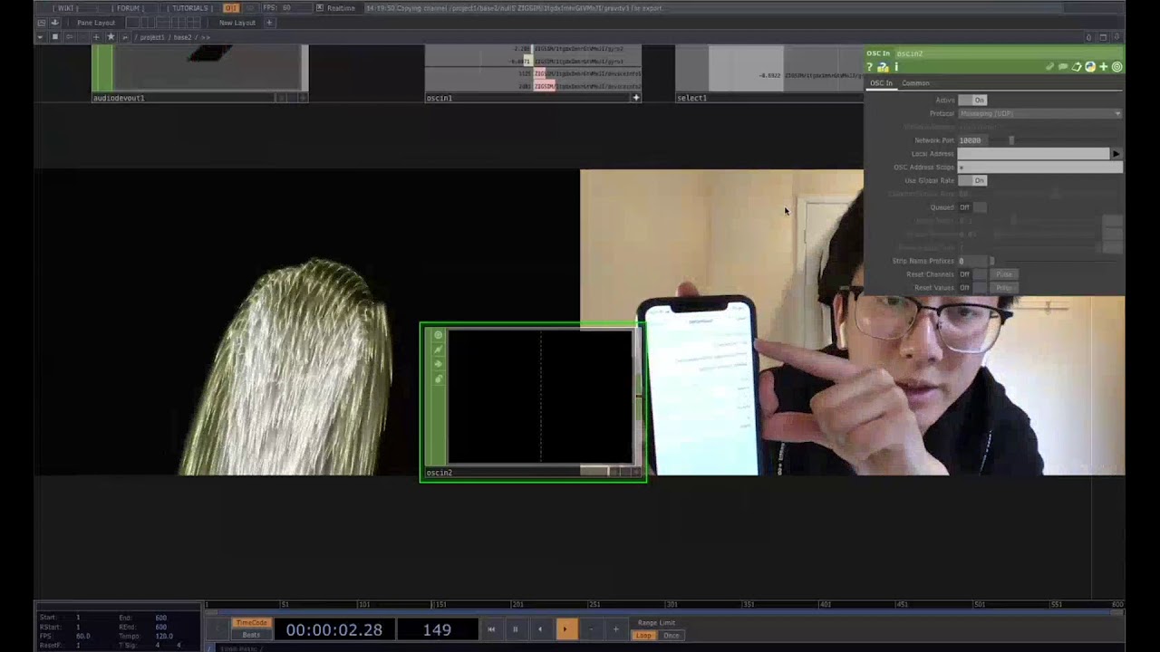 How to bring Touch OSC & Zig Sim data to TouchDesigner – TD Tutorial 1