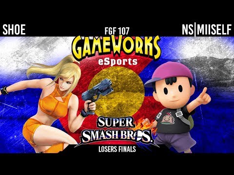 For Glory Friday #107 - Shoe (Zero Suit Samus) Vs. NS|Miiself (Ness) - Losers Finals