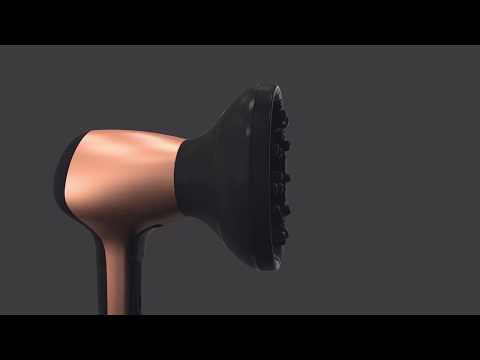 Plaukų džiovintuvas Remington - Air3D džiovintuvas bronzinis video