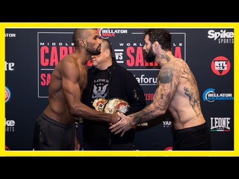 Bellator 190 weigh-in results: rafael carvalho vs. alessio sakara title fight official