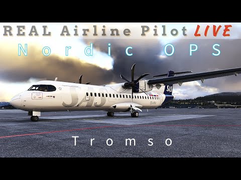 Real World SAS OPS | Tromso | ATR 72 | MSFS 24 | Real Airline Pilot | #atr #msfs2024