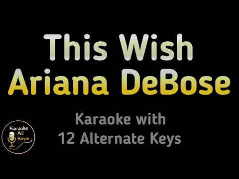 Ariana DeBose - This Wish ( From Disney Wish ) Karaoke Instrumental Lower Higher Male & Original Key