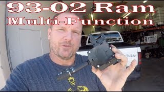 Dodge Ram 1500 Multi-function Switch Replacement (combination switch) DIY 1993-2002