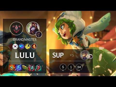 Lulu Support vs Rell - KR Grandmaster Patch 11.21