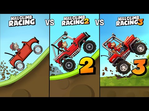 Hill Climb Racing 1 vs Hill Climb Racing 2 vs Hill Climb Racing 3 | GamePlay