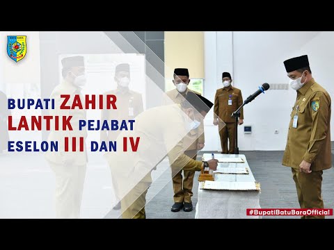 Bupati Batu Bara Lantik Puluhan Pejabat Eselon III Dan IV