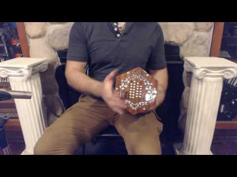 STAG48TREB - Mahogany Stagi A-48 English Concertina Treble M 48 $799