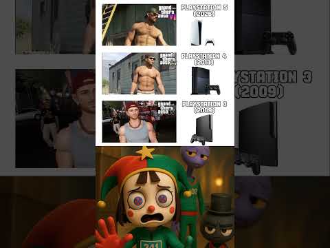 GTA Games PS3 Vs PS4 Vs PS5 Comparison #gta #gaming