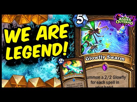 HITTING EZ Legend with HYBRID DRUID | Dragon Spell Druid | ASHES OF OUTLAND | Hearthstone