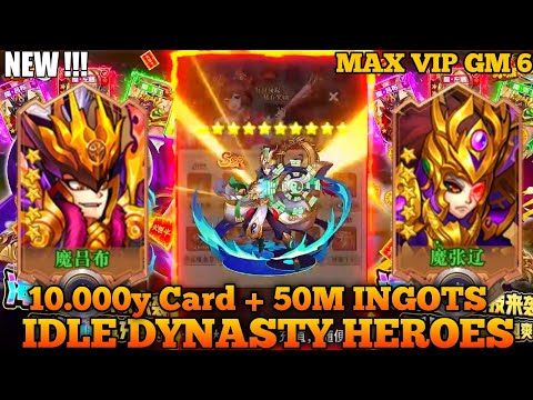 10.000y Card + 50M INGOTS - NEW IDLE DYNASTY HEROES - MAX VIP GM 6