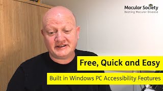 Built in Windows Accessibility Features, Top 4 tutorial and demo!