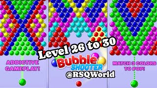 Bubble Shooter Challenge Pop Game Level 26 to 30 complete gameplay walkthrough 