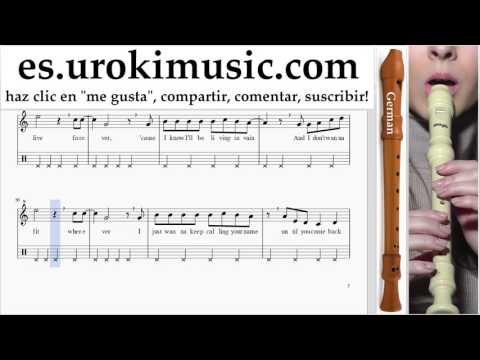 Como Tocar flauta dulce G. Taylor Swift & Zayn - I Don't Wanna Live Forever Tablatura Parte#2 um-927