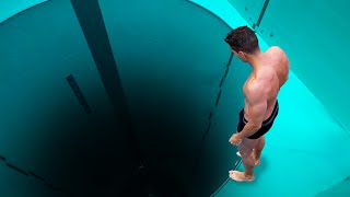 he jumped in the SCARIEST pool in the world..