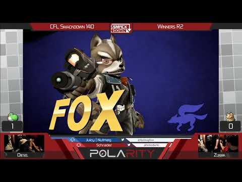 CFL Smackdown 140 WiiU - Diesel (Yoshi) vs Zurak (Fox) - Winners R2