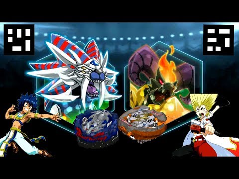 LEOPARD L4 vs ROKTAVOR R4 -QR CODES Beyblade Burst App Gameplay-Turbo Evolution UPDATE