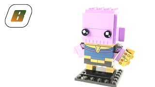 YouTube thumbnail: Lego Brickheadz - 41605 - Thanos - Infinity War - Avengers