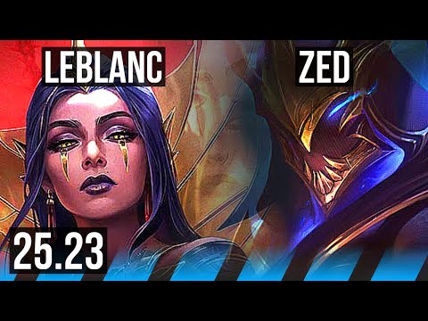 LEBLANC vs ZED (MID) | 5/0/2 | KR Master | 25.23