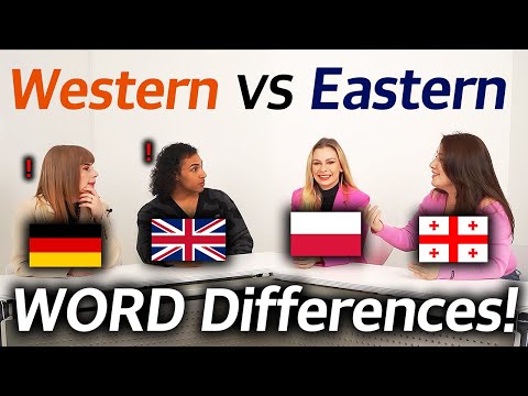 Western Europe vs Eastern Europe Word Differences!! (Germany, United Kingdom VS Poland, Georgia)