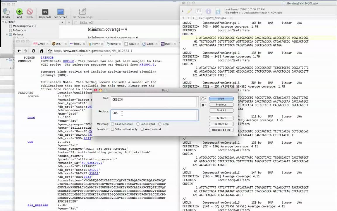 Nonsynonymous SNP detection & CLC