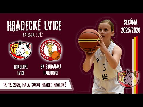 Basketbal: Hradecké Lvice U12 vs. BK Studánka Pardubice U12 (kvalifikace MČR - utkání 1/4)