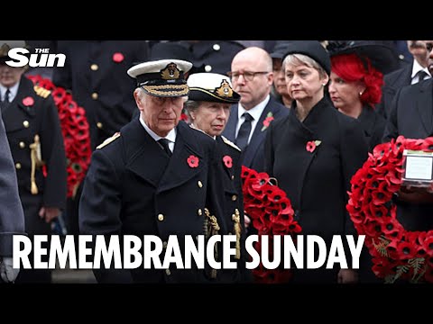 LIVE: King Charles leads Remembrance Sunday ceremony at the Cenotaph