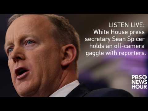 Listen to Press Sec. Sean Spicer off-camera gaggle at Mar-a-Lago | April 7, 2017