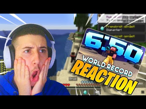 REAGISCO al NUOVO RECORD MONDIALE di MINECRAFT!!! 6:50