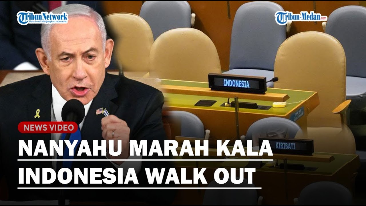 NGAMUK! NETANYAHU Marah Indonesia dan Negara Lainnya Walk Out Saat Mau Pidato di PBB