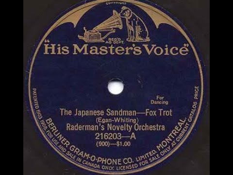"The Japanese Sandman" (1920) 1920s dance band music for flappers Harry Raderman's Novelty Orchestra