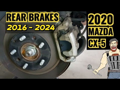 2016 - 2024 MAZDA CX-5 CX5 REAR BRAKES _ BRAKE PADS TUTORIAL 2017 2018 2019 2020 2021 2022 2023 2024